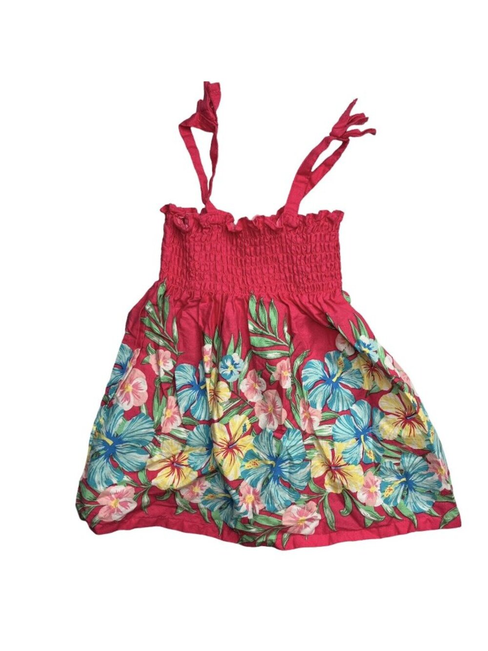 Penelope Mack Sun Dress Girls‎ Toddler 4T Pink Blue Floral Sleeveless Summer